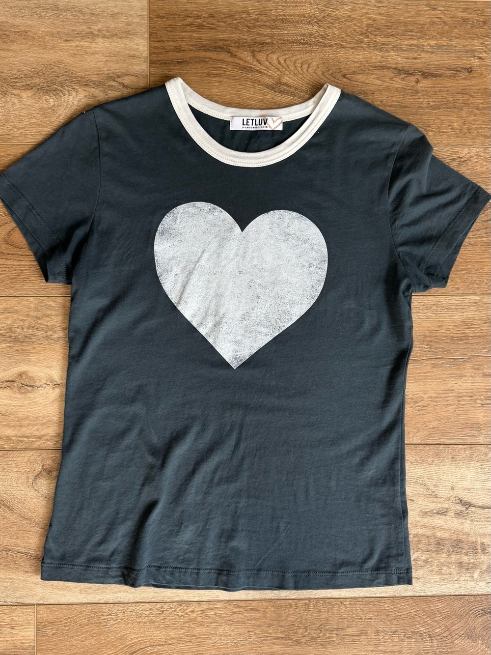 Anthropologie Letluv Ringer Tee NWOT